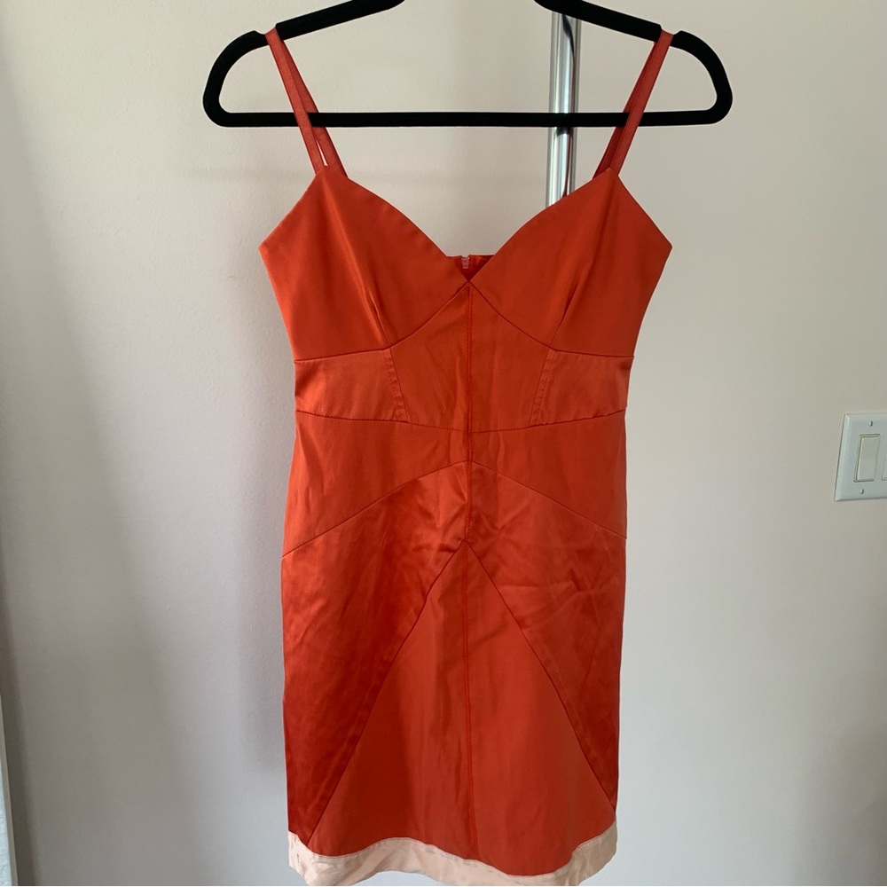 Unique Vintage Y2K Orange Mini Dress